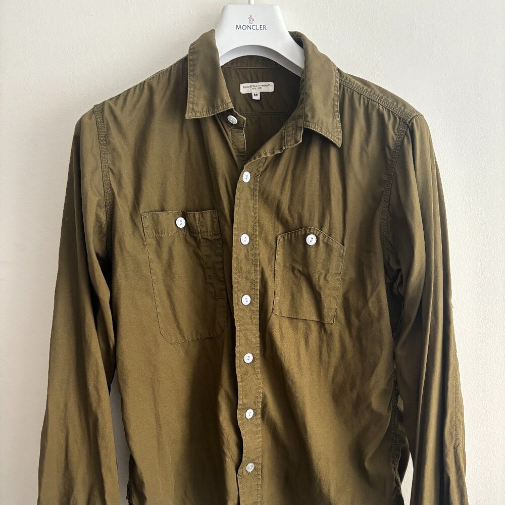Engineered Garments Olive Green Button-up Work Shirt - Medium mi USA